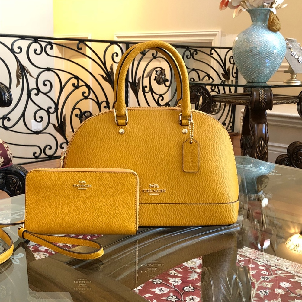 Authentic NWT Coach mini Sierra AND wallet